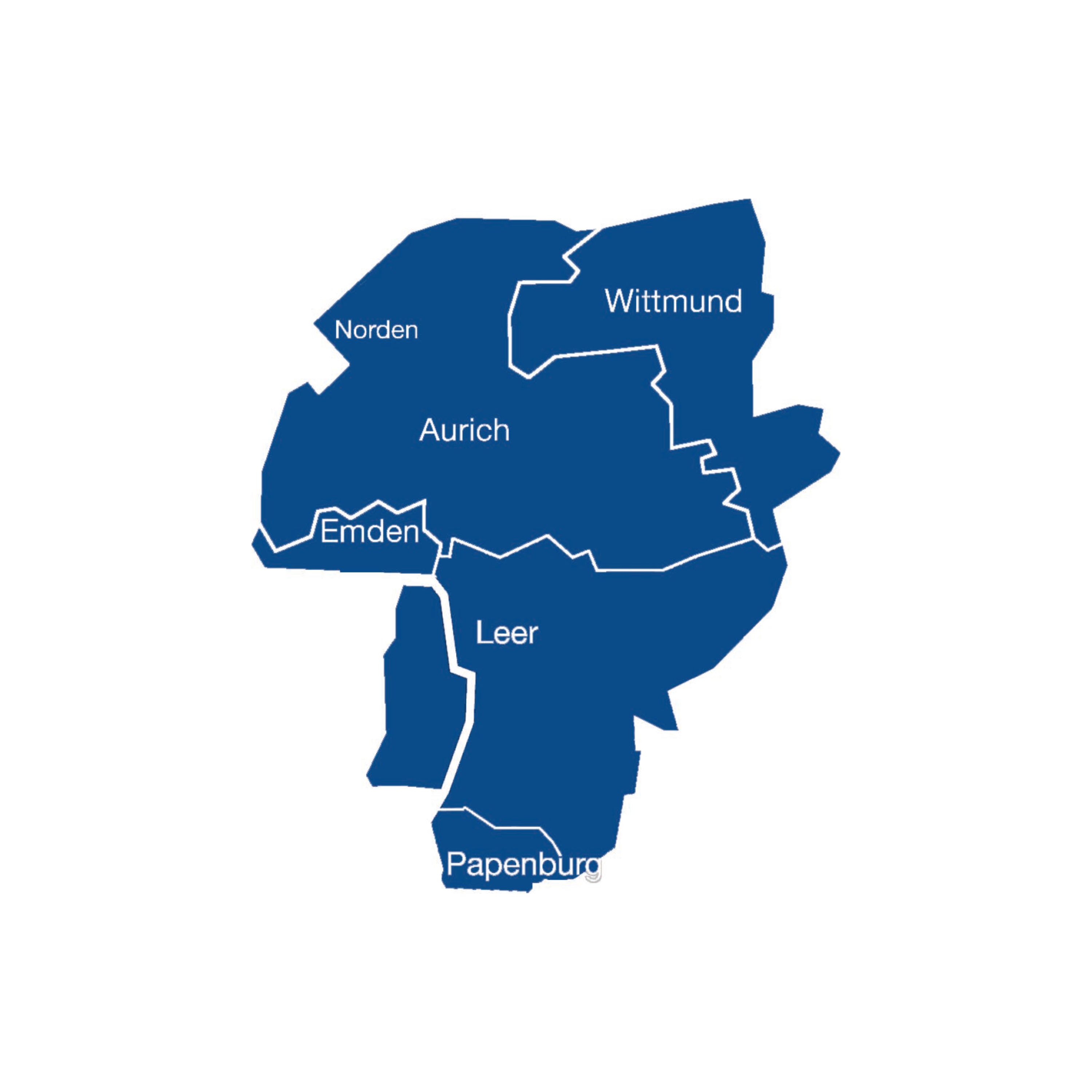 Einzugsgebiet von Wirtschaft Ostfriesland und Papenburg
